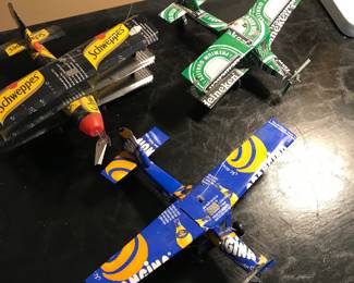 Airplanes made from tin cans😂