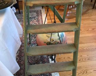 Vintage wooden ladder