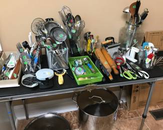 Kitchen utensils in the pantry