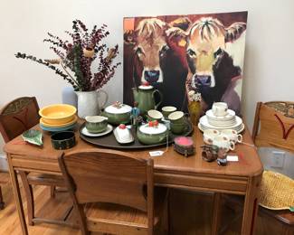 Vintage deco table and chairs