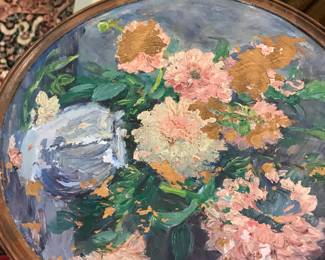 Painted wall hanging