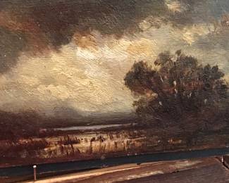 Antique small detailed landscape