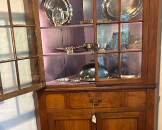 American Chippendale Corner Cabinet
