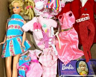 Vintage MOD Barbie & clothing