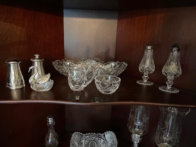 Waterford, sterling, cut glass