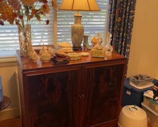 TV cabinet turned liquor cabinet