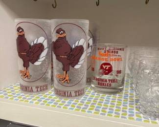 Virginia Tech glassware