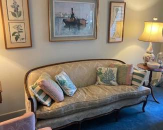 another view of the down sofa. Sofa and chairs purchased from Cofers in Norfolk