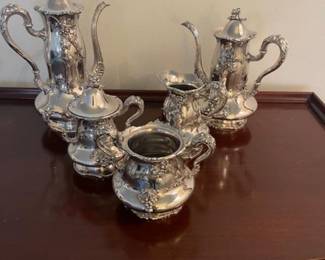Silver-plated tea and coffee service