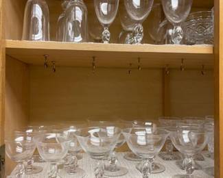 Imperial Glass "Twist" stemware