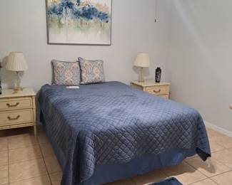 Bed and night tables