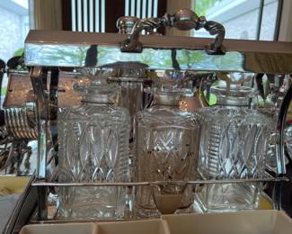Crystal Liquor Carafe Tray
