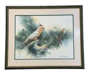 Richard E. Williams | "Tropical Birds I" Signed Limited Edition Lithograph