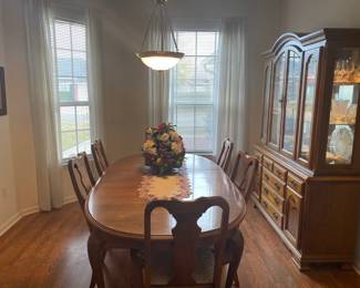 dining room -set for $300 for oak cabinet, table, and chairs