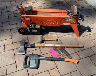 DR Electric Over Hydraulic Wood Splitter * Tested And Working* Wood Splitting Tools
