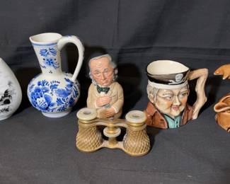 Eclectic Collectibles Lot * Delft * Kaiser * Royal Doulton * Lemaire Opera Glasses