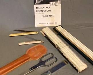 K + E Slide Rule And Instructions * Slide Rule * Vintage Office Hardware
