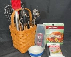 Longaberger Basket * Chefs Professional 9” Kichen Shears * Pampered Chef * Screwpull