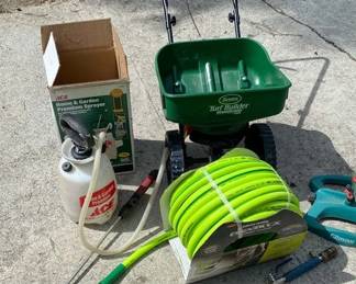 Keep The Lawn GREEN! * 100’ 5/8” Hose * Spreader * Sprayer * Sprinkler * Wand
