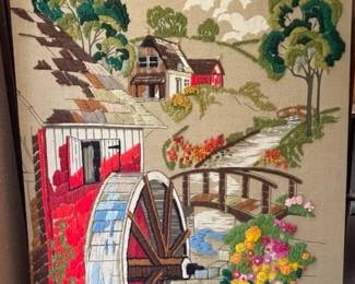 Beautiful Needlepoint Picture By Norma F.