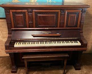Gorgeous SOHMER & CO. NY Cabinet Grand Piano
