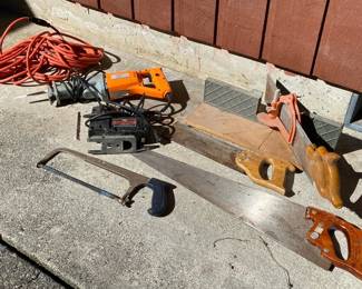 Craftsman Jigsaw * Sawzall * Warranted Hand Saw * Hacksaw * Miter Saw * Extension Cord