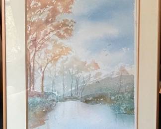 Beautiful Watercolor “Tranquility” By Leo L.