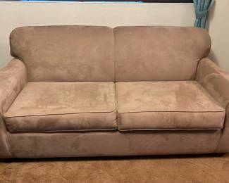 Hide-a-Bed Microfiber Sofa Couch In Taupe Color