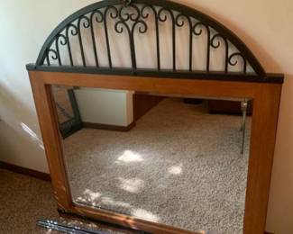 Mirror with attachments. 47 x 45. Matches lots 1028, 1029, 1031 and 1036