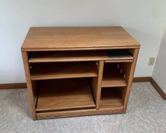 Office cabinet with bottom slide out shelf. 31 x 37 x 19