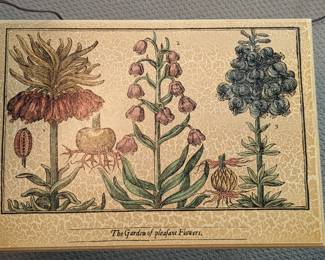 Flower side table with lift top