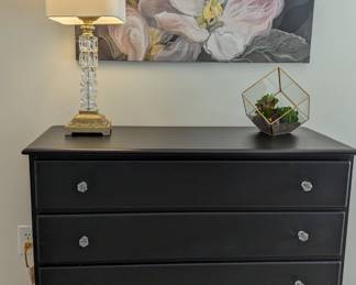 Larger Black chest of drawers