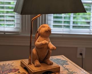 Adorable bunny lamp