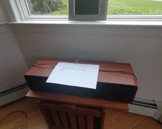 Beautiful wooden CD player/radio, solar clock