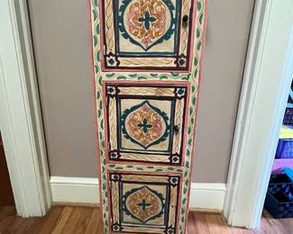 Hand painted 3 door cabinet 