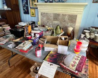 Cookbooks, kitchen items, dvds, collectibles and more