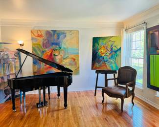 Suzuki Piano, #SMD-138, quality furniture and oil paintings by Helen Krysan