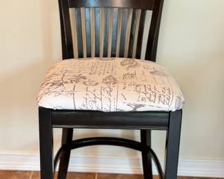 Bar stools, upholstered, 24" seat height