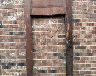 Vintage door as garden feature