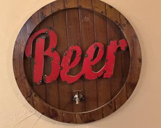 Beer decorative wall hanging