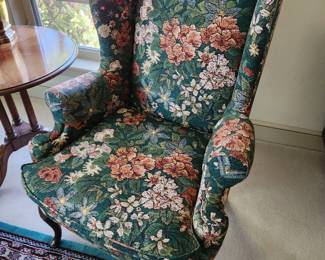 Floral Wingback Chairs