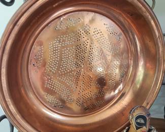 Vintage Copper Strainer