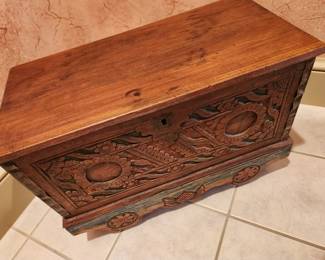 One of the many interesting Carved Trunks from Asia, Indonesia, etc. 