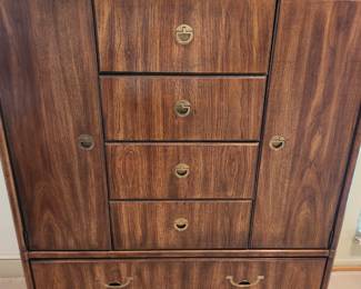 Very nice - Famous Maker Drexel Highboy Dresser - Each Cabinet has a Drexel insert for Your watches and small jewelry. 