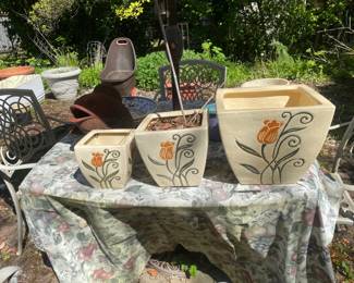 Outdoor pottery