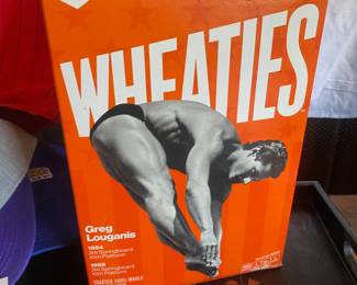 Wheaties box with Greg Louganis