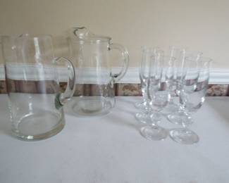 Pitchers  Glassware