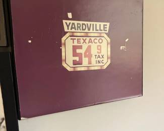 Vintage photo yardville texaco gas station 54 cents price