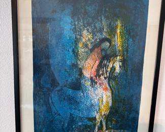 Abstract Lithograph by Hoi Lebadang
C. 1970’s