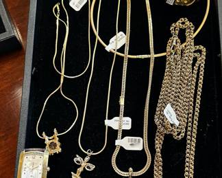 14K gold fine jewelry pieces